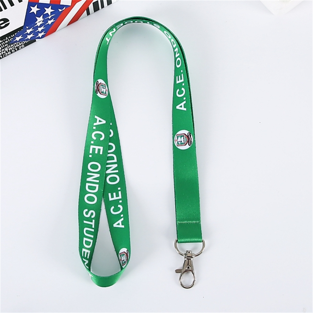 Custom Polyester/Nylon Sublimation Heat Transfer Printed Neck Lanyard with logo