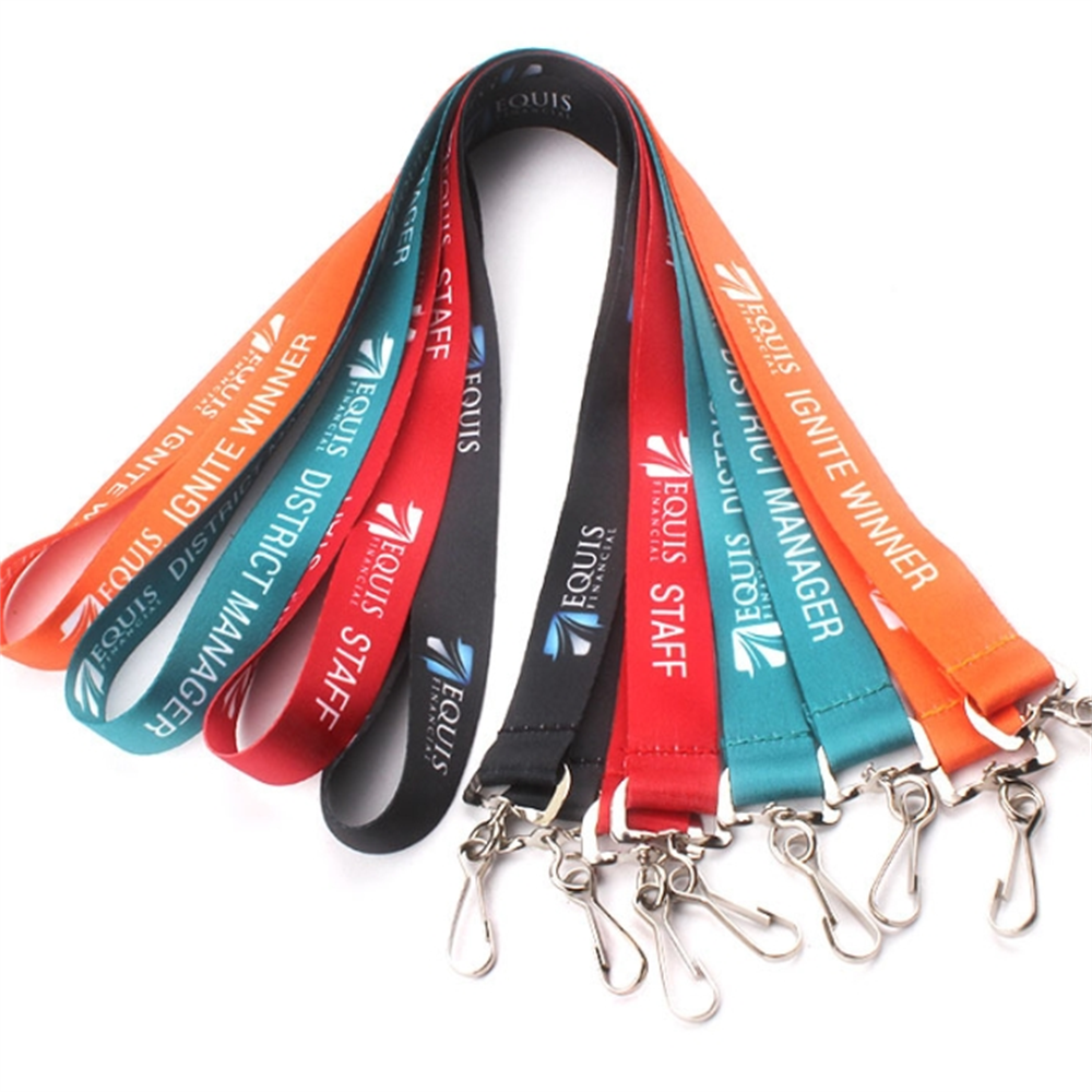 Eco-Friendly Custom RPET Lanyard with Safety Breakaway Lock