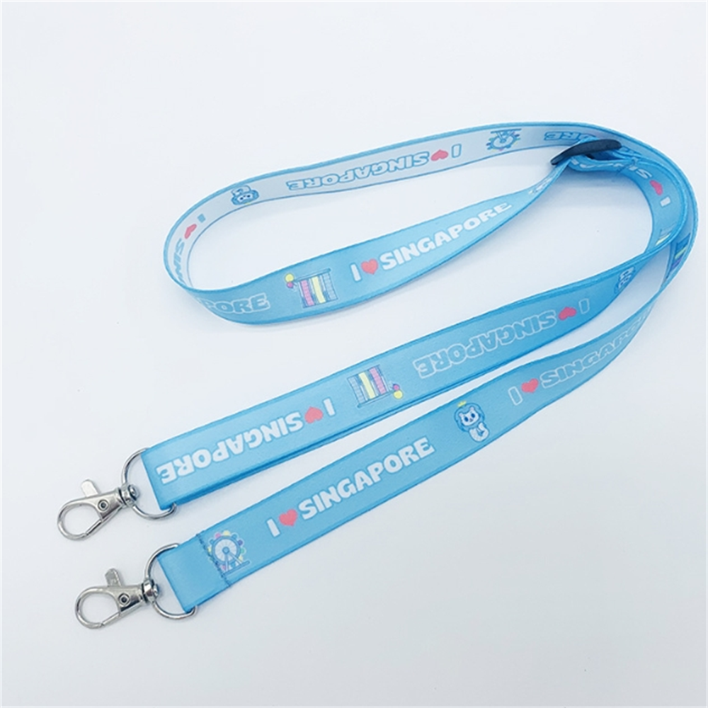 Eco-Friendly Custom RPET Lanyard with Safety Breakaway Lock