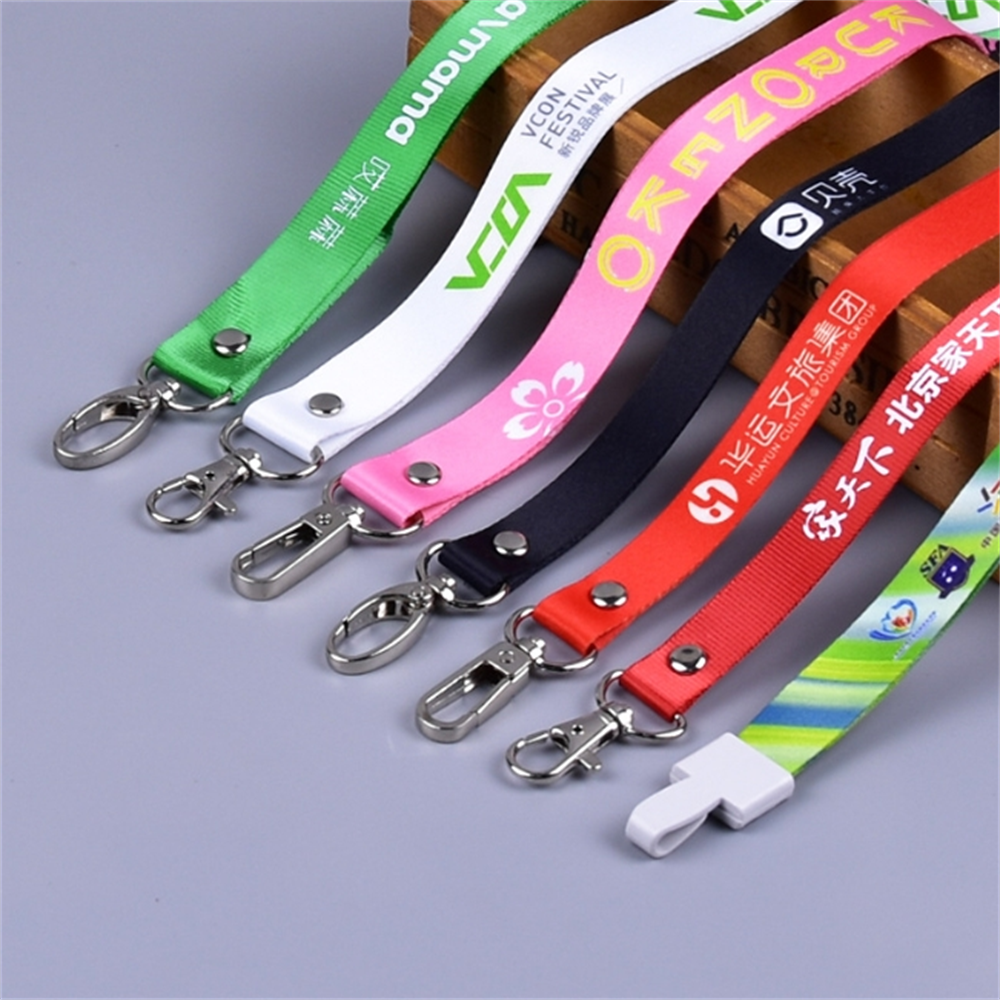 OEM Sublimation Keychain Lanyards with Logo Custom Polyester Lanyard Neck Strap