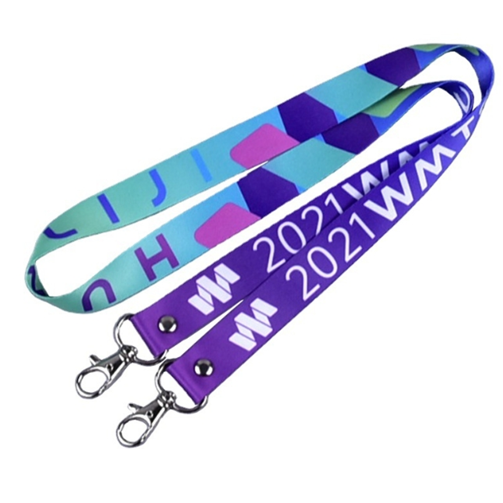 OEM Sublimation Keychain Lanyards with Logo Custom Polyester Lanyard Neck Strap