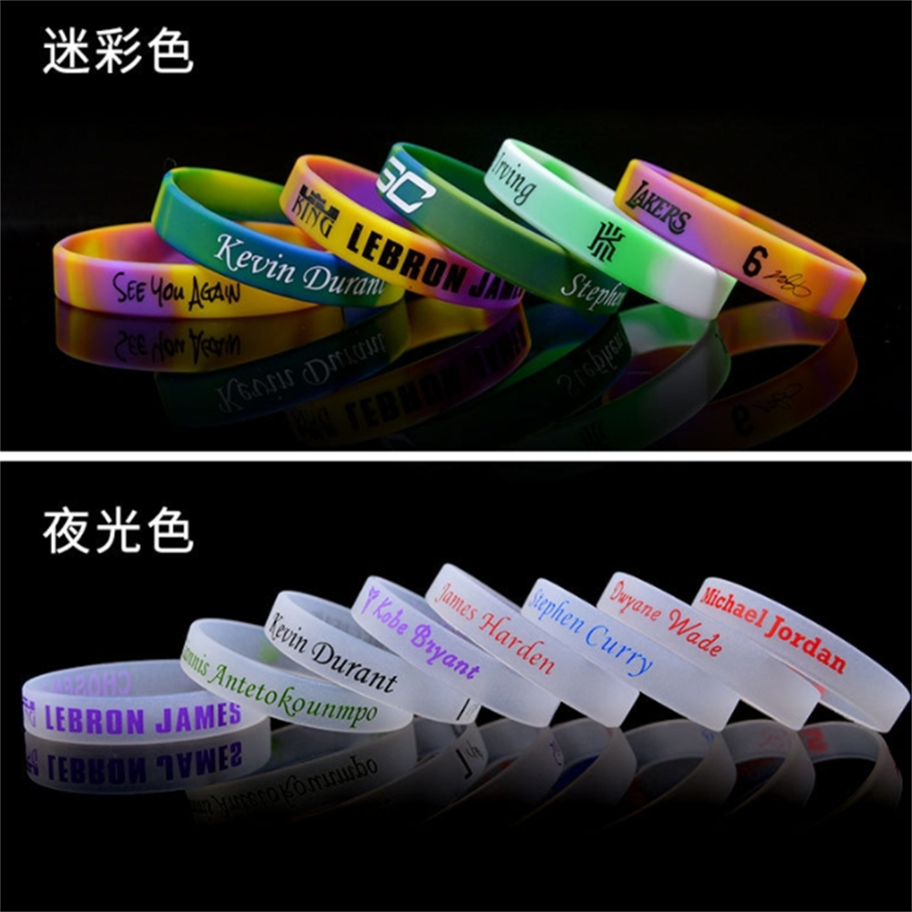 Promotional Custom Personalized Bracelet Sports Events Rubber Silicone Wristband