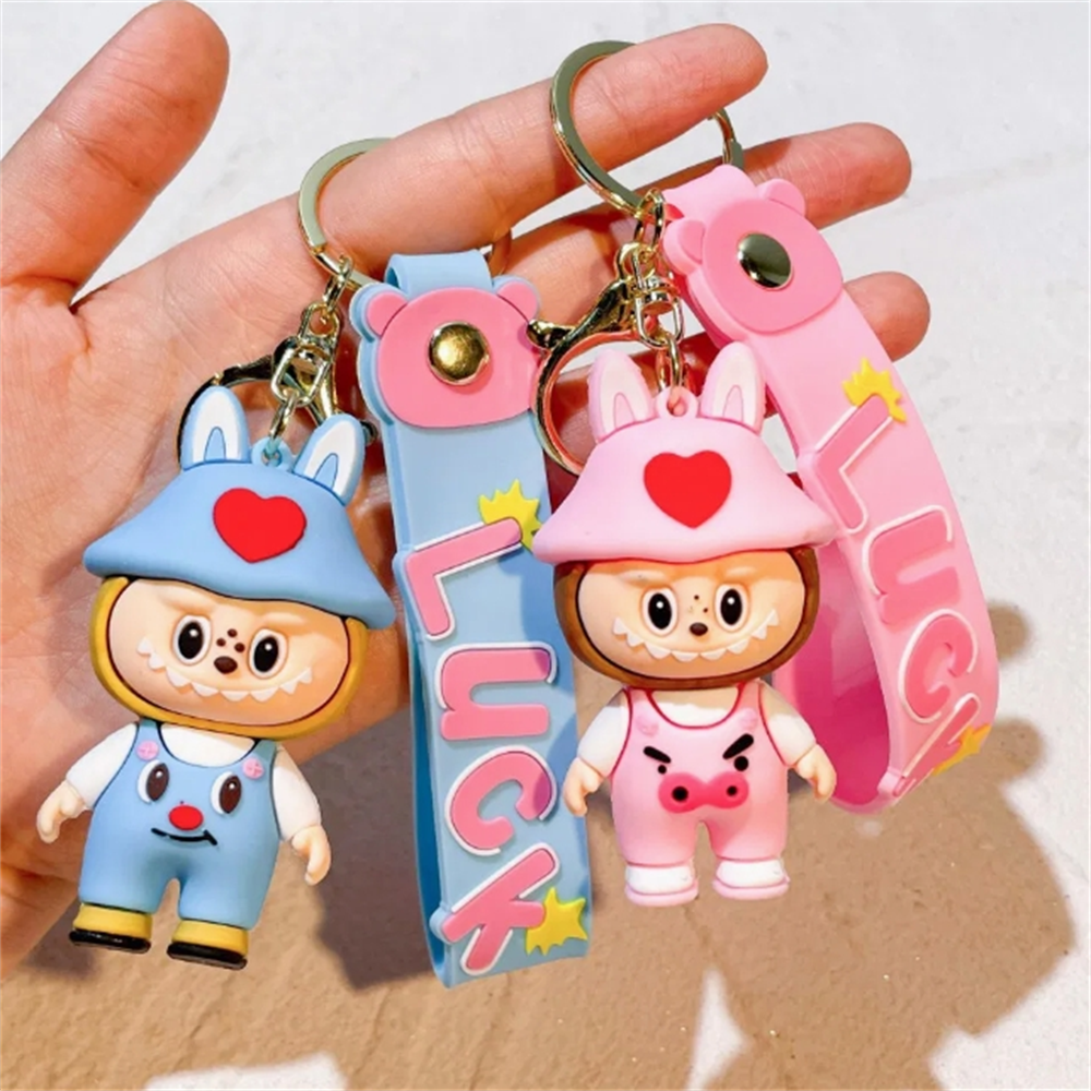 Customized Design Made 3D Plastic Keychain Rubber 2D Custom Shaped Soft PVC Keychain