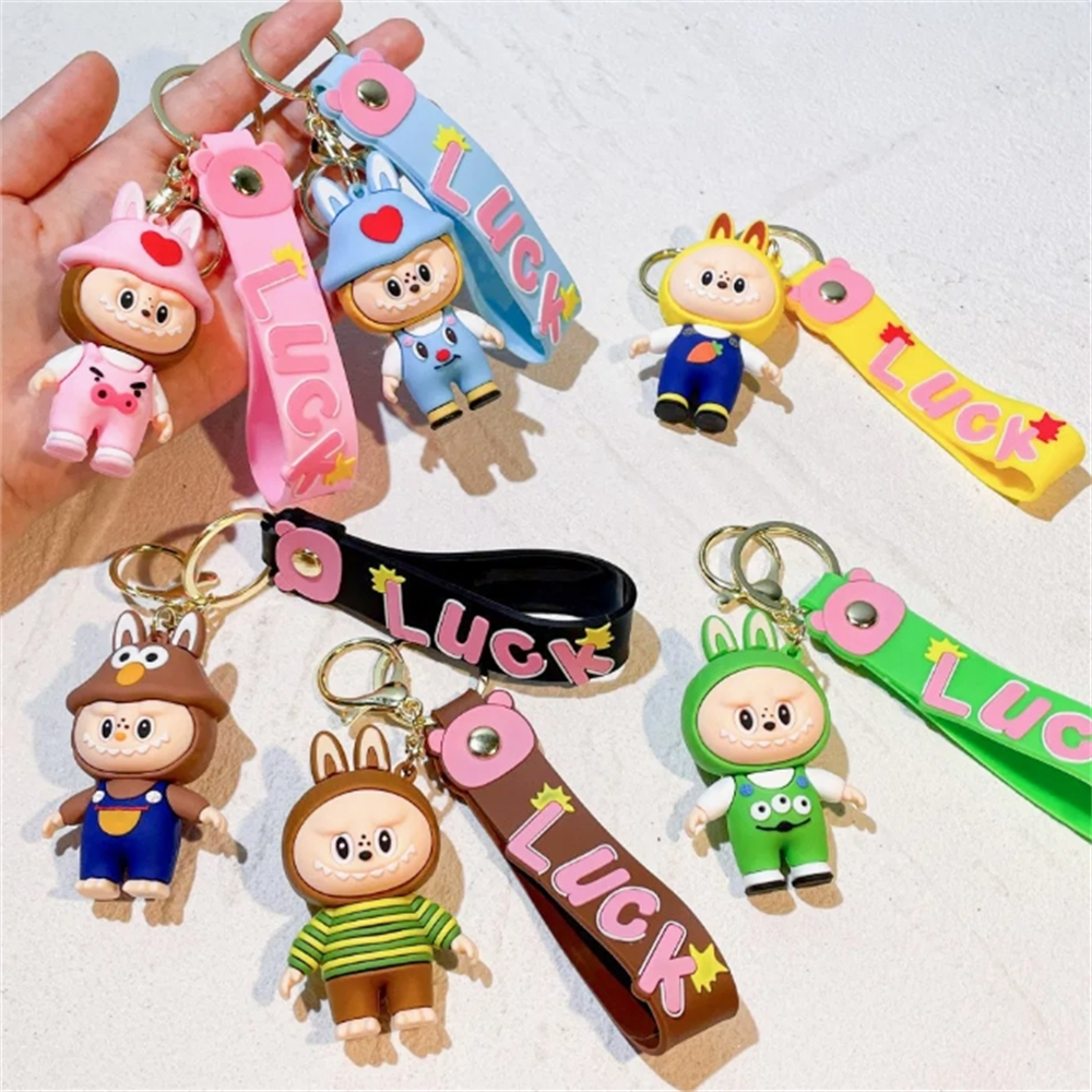 Customized Design Made 3D Plastic Keychain Rubber 2D Custom Shaped Soft PVC Keychain