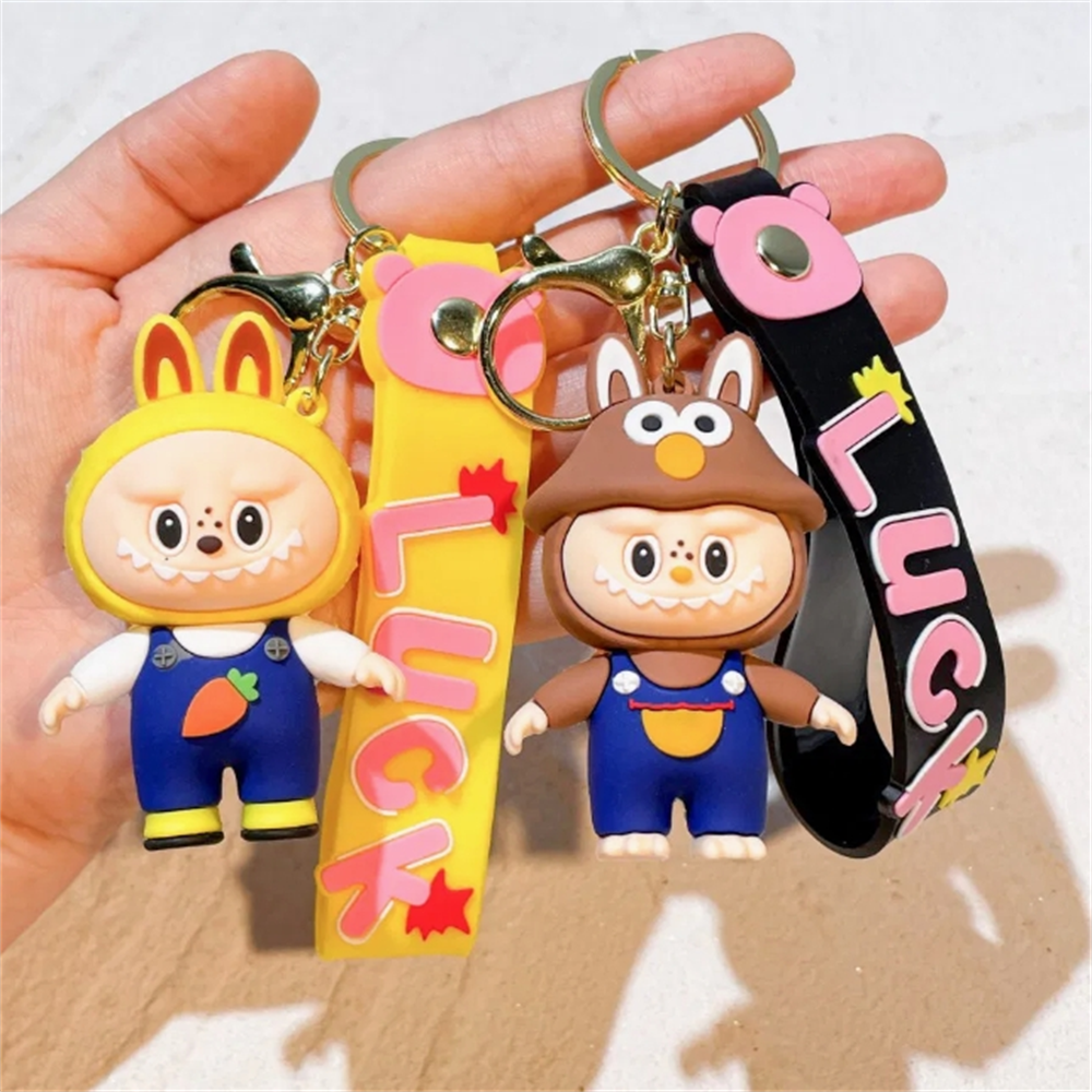 Customized Design Made 3D Plastic Keychain Rubber 2D Custom Shaped Soft PVC Keychain