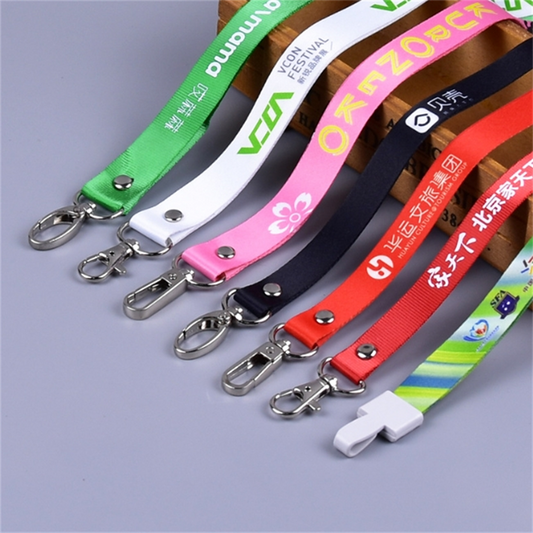 OEM  Sublimation Keychain Lanyards with Logo Custom Polyester Lanyard Neck Strap