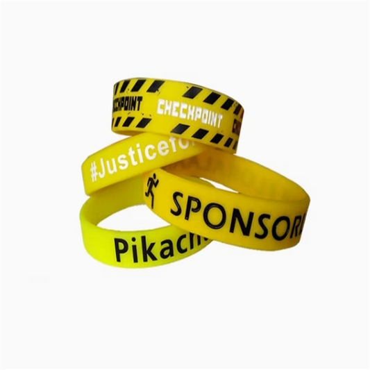 Customized Silicone Wristband with Silk-Screen Printing