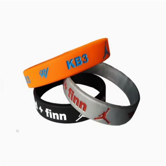 Customized Silicone Wristband with Silk-Screen Printing