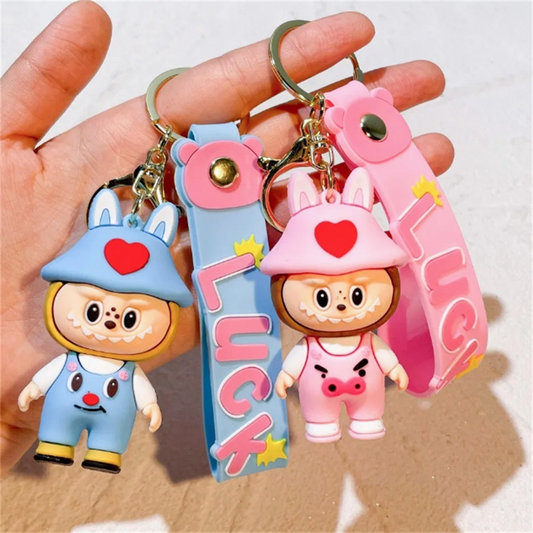 Customized Design Made 3D Plastic Keychain Rubber 2D Custom Shaped Soft PVC Keychain